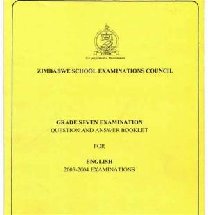  zimsec grade 7 question and answer book english